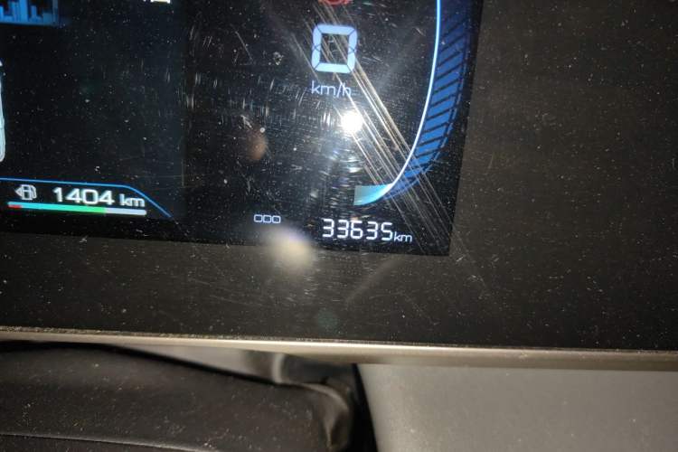 Used BYD Qin L 2024 DM-i 80KM Leading Model Odometer Close Up