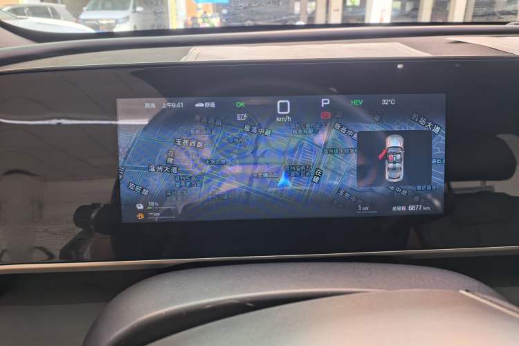 Used BYD Qin L 2025 DM-i Smart Drive 120KM Leading Model Odometer Close Up
