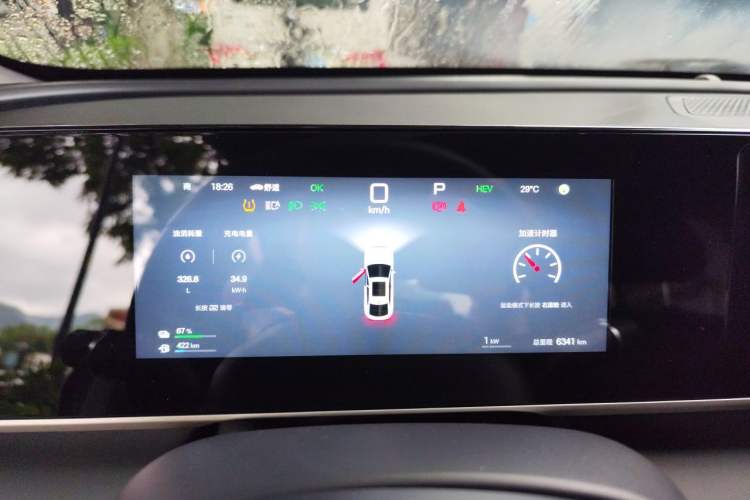 Used BYD Qin L 2025 DM-i Smart Drive 80KM Leading Model Instrument Cluster