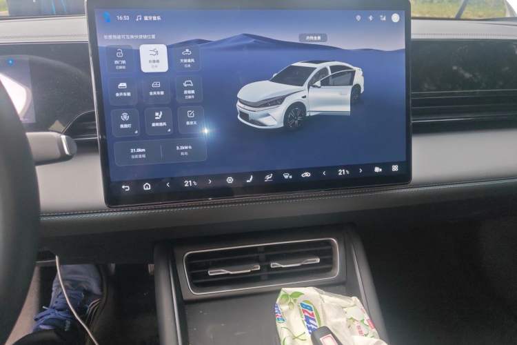 Used BYD Qin L 2025 EV 545KM Cloud Suspension Edition Audio And AC Panel