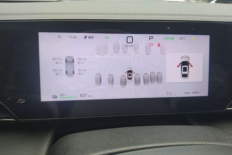 Used BYD Qin L 2025 EV 545KM Cloud Suspension Edition Instrument Cluster