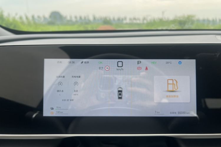 Used BYD Qin L 2025 EV 545KM Excellence Edition Odometer Close Up