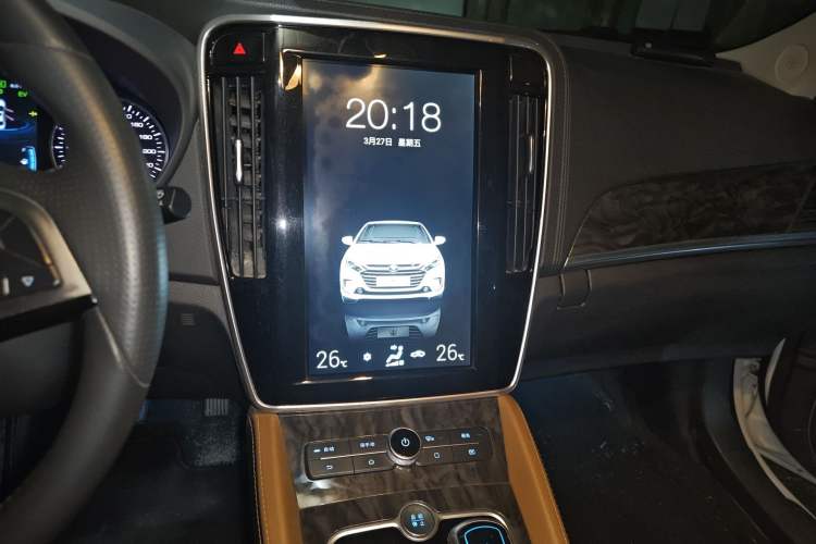 Used BYD Qin New Energy 2017 1.5T Luxury Model Audio And AC Panel