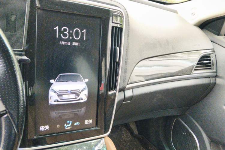 Used BYD Qin New Energy 2017 1.5T Luxury Model Audio And AC Panel