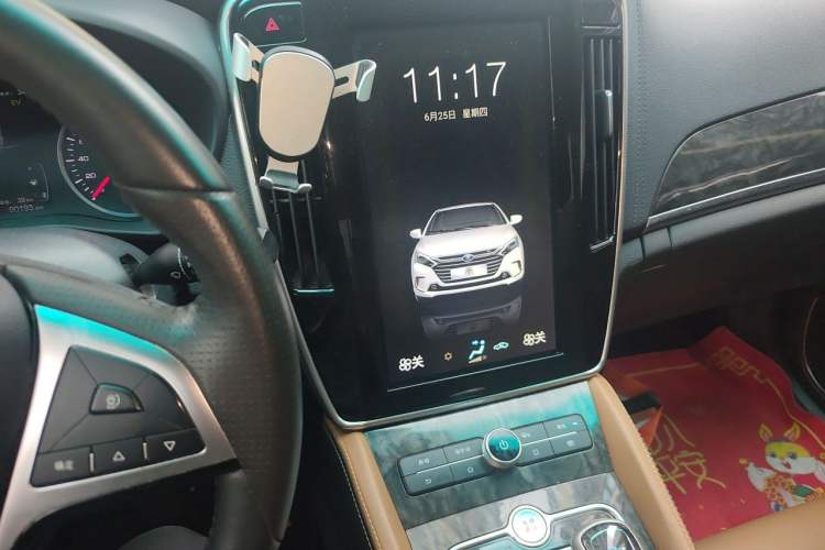Used BYD Qin New Energy 2017 1.5T Luxury Model Audio And AC Panel