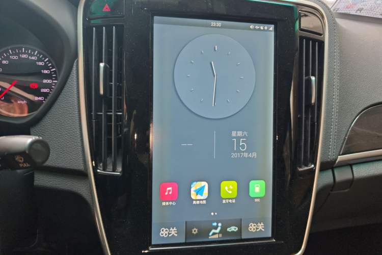 Used BYD Qin New Energy 2017 1.5T Luxury Model Audio And AC Panel