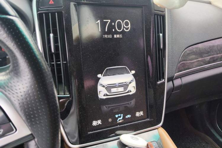 Used BYD Qin New Energy 2017 1.5T Luxury Model Audio And AC Panel