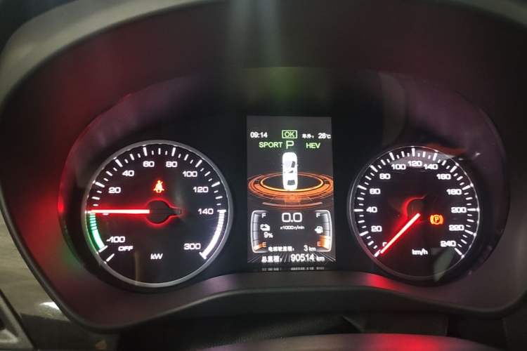 Used BYD Qin New Energy 2017 1.5T Luxury Model Instrument Cluster