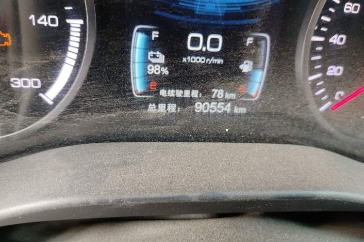 Used BYD Qin New Energy 2017 Qin 1.5T 100 Odometer Close Up