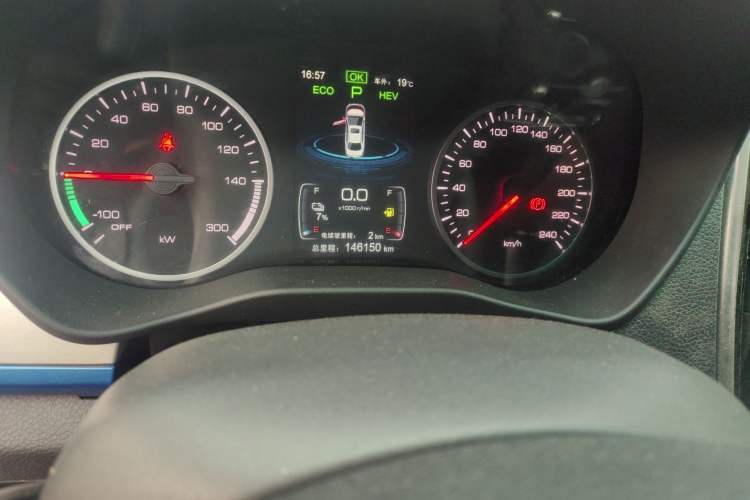 Used BYD Qin New Energy 2017 Qin 1.5T 100 Odometer Close Up