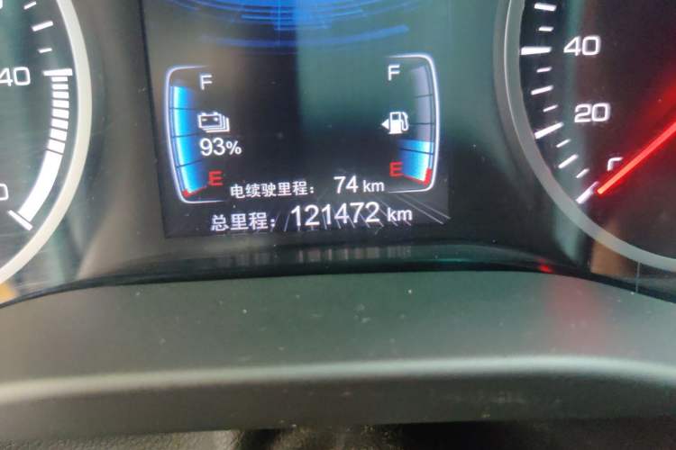 Used BYD Qin New Energy 2017 Qin 1.5T 100 Odometer Close Up