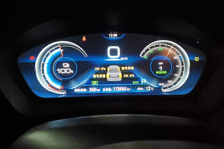 Used BYD Qin New Energy 2018 Qin EV450 Smart Connect Prestige Model Instrument Cluster