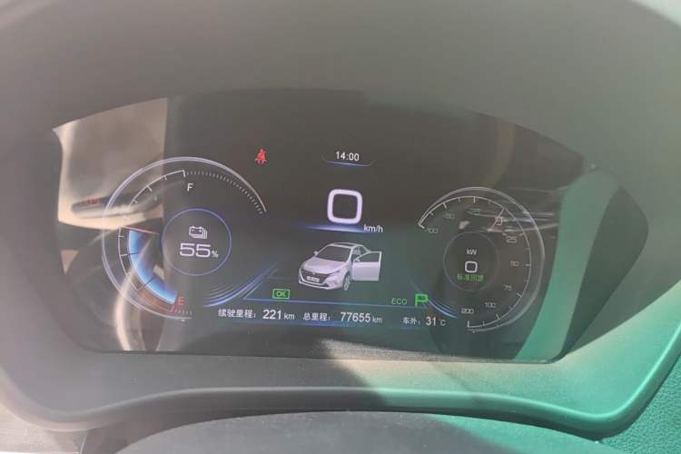 Used BYD Qin New Energy 2018 Qin EV450 Smart Connect Prestige Model Instrument Cluster