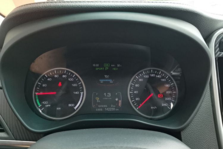 Used BYD Qin New Energy 2018 1.5T Smart Connect Elite Model Odometer Close Up