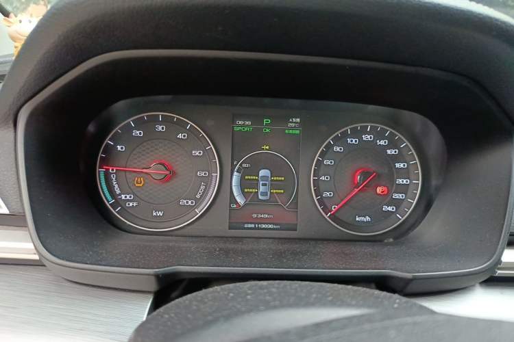 Used BYD Qin New Energy 2019 High-Range Luxury Model Instrument Cluster