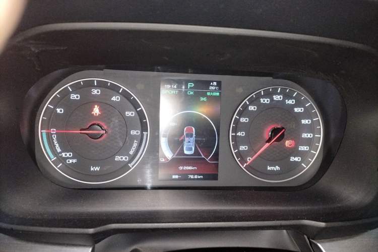 Used BYD Qin New Energy 2019 High-Range Deluxe Model Instrument Cluster