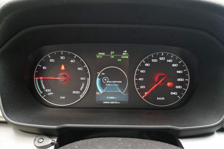 Used BYD Qin New Energy 2019 High-Range Luxury Model Instrument Cluster