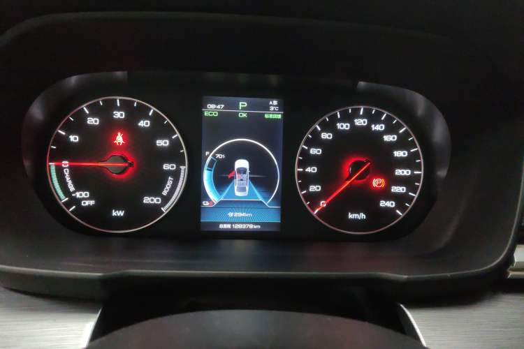 Used BYD Qin New Energy 2019 High-Range Deluxe Model Instrument Cluster