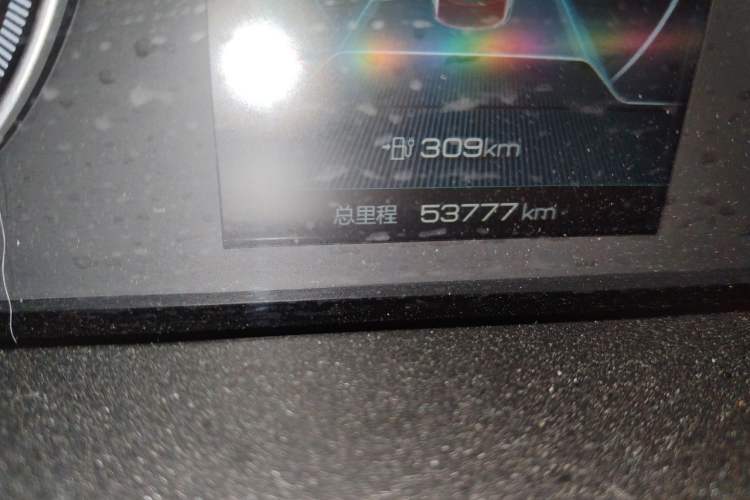 Used BYD Qin New Energy 2019 High-Range Deluxe Model Odometer Close Up