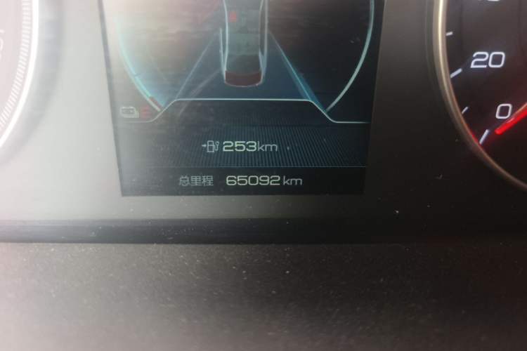 Used BYD Qin New Energy 2019 High-Range Deluxe Model Odometer Close Up