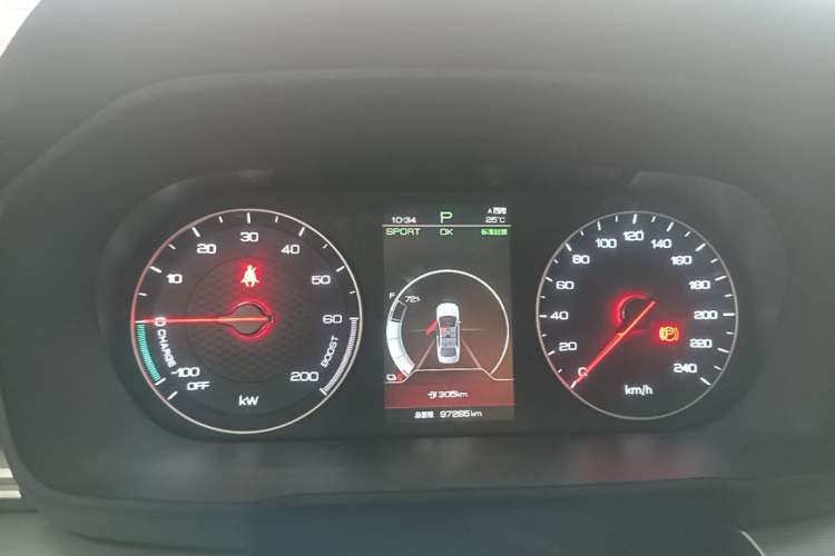 Used BYD Qin New Energy 2019 High-Range Deluxe Model Instrument Cluster
