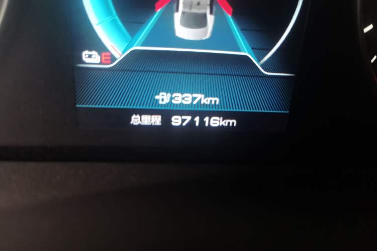 Used BYD Qin New Energy 2019 Travel Edition Odometer Close Up