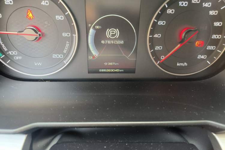 Used BYD Qin New Energy 2019 Travel Edition Odometer Close Up