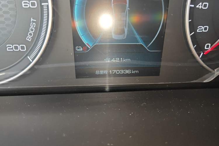 Used BYD Qin New Energy 2019 High-Range Deluxe Model Odometer Close Up