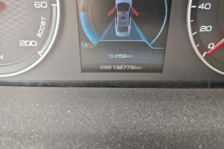 Used BYD Qin New Energy 2019 High-Range Deluxe Model Odometer Close Up