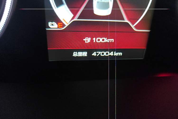 Used BYD Qin New Energy 2019 Travel Edition Odometer Close Up