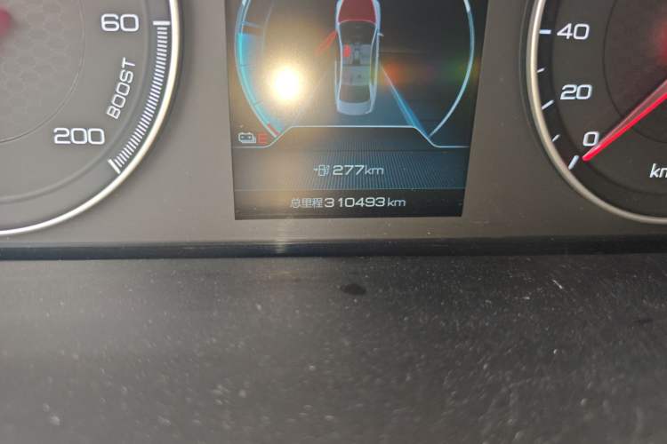 Used BYD Qin New Energy 2019 Travel Edition Odometer Close Up