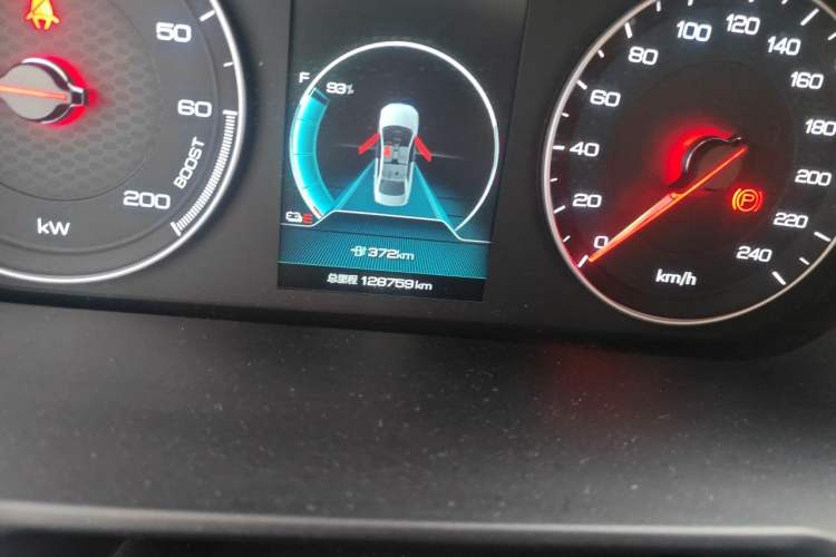 Used BYD Qin New Energy 2019 Travel Edition Odometer Close Up