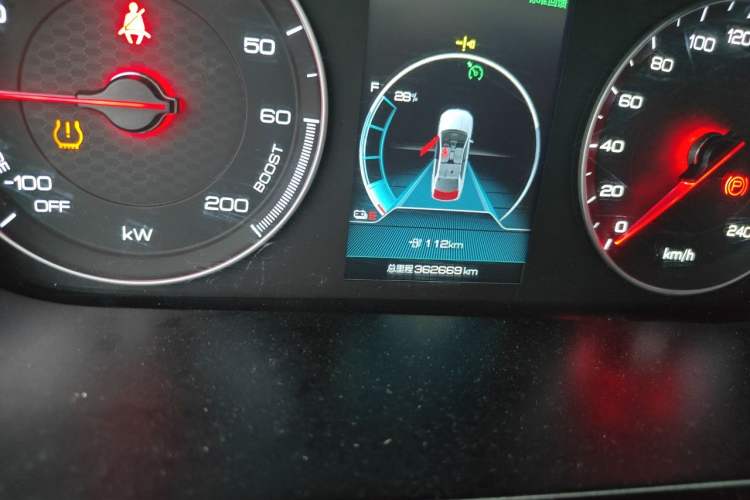Used BYD Qin New Energy 2019 Standard Edition for Travel Odometer Close Up
