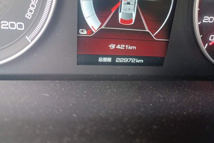 Used BYD Qin New Energy 2019 High-Range Deluxe Model Odometer Close Up