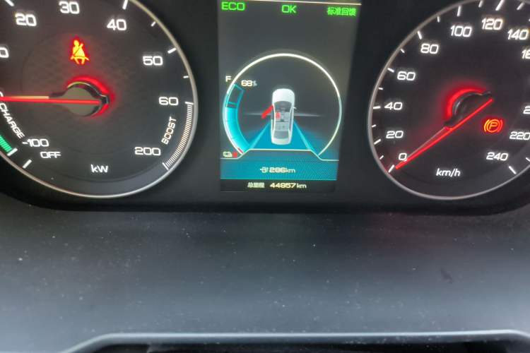 Used BYD Qin New Energy 2019 High-Range Deluxe Model Odometer Close Up