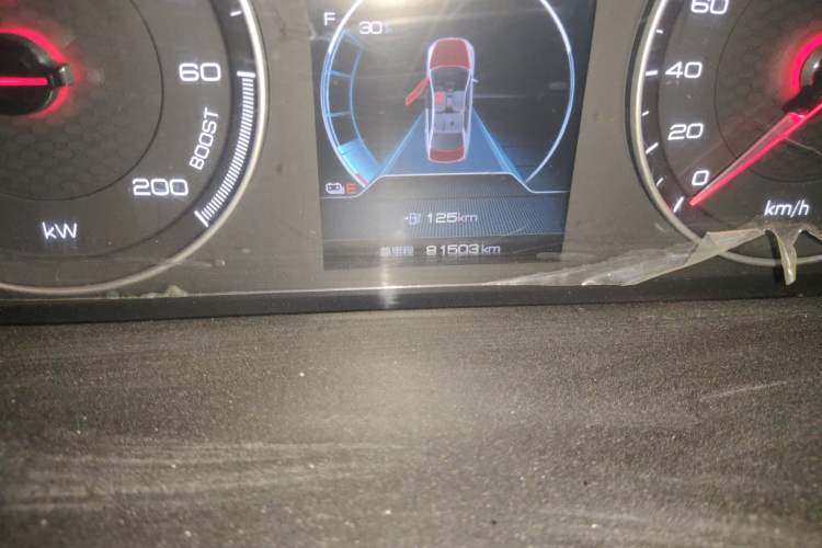 Used BYD Qin New Energy 2019 High-Range Deluxe Model Odometer Close Up