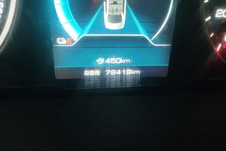 Used BYD Qin New Energy 2021 Travel Edition Odometer Close Up