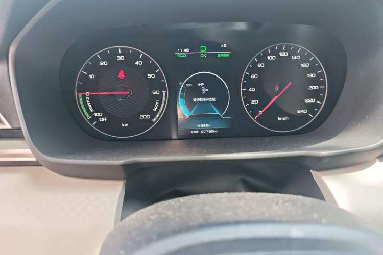 Used BYD Qin New Energy 2021 Travel Edition Odometer Close Up