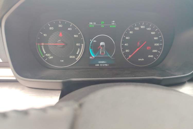 Used BYD Qin New Energy 2021 Travel Edition Odometer Close Up