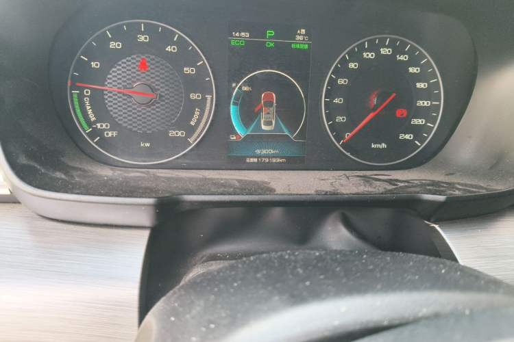Used BYD Qin New Energy 2021 Travel Edition Odometer Close Up