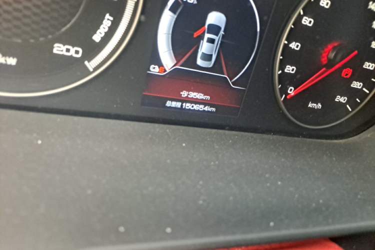 Used BYD Qin New Energy 2021 Travel Edition Odometer Close Up