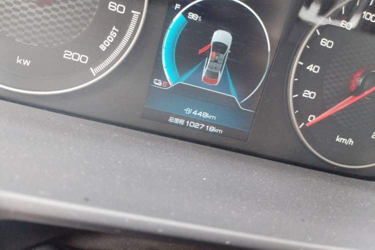 Used BYD Qin New Energy 2021 Travel Edition Odometer Close Up