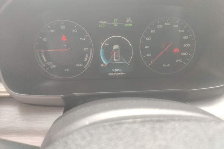 Used BYD Qin New Energy 2021 Travel Edition Odometer Close Up
