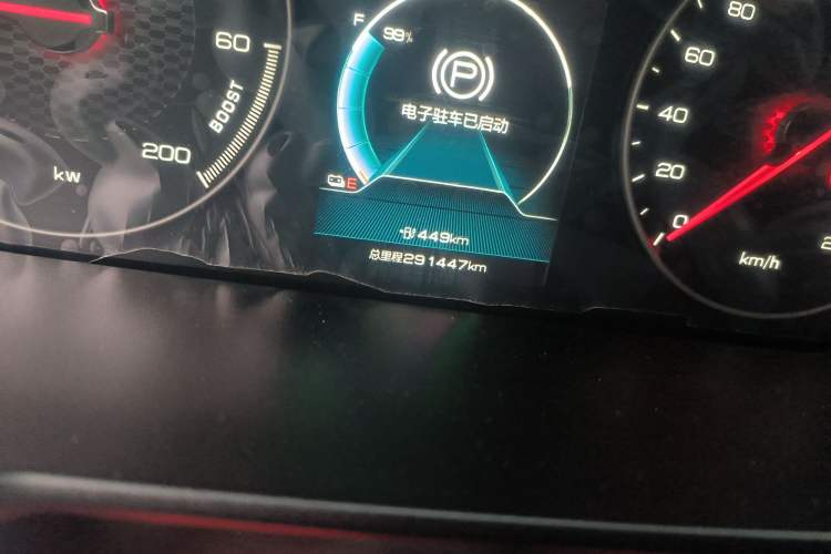 Used BYD Qin New Energy 2021 Travel Edition Odometer Close Up