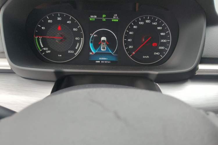 Used BYD Qin New Energy 2021 Travel Edition Odometer Close Up