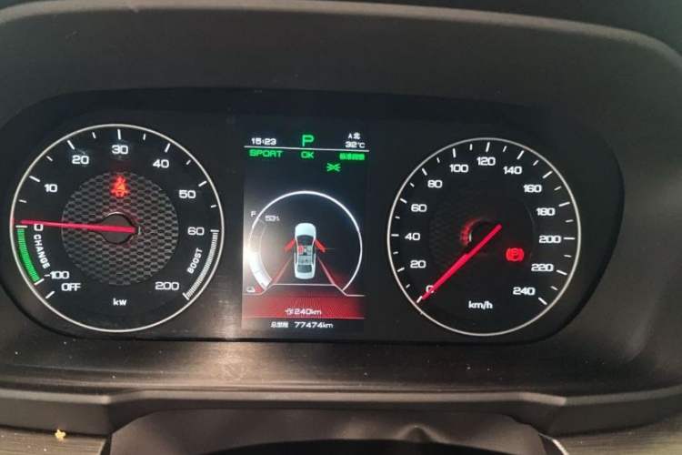 Used BYD Qin New Energy 2021 Travel Edition Odometer Close Up