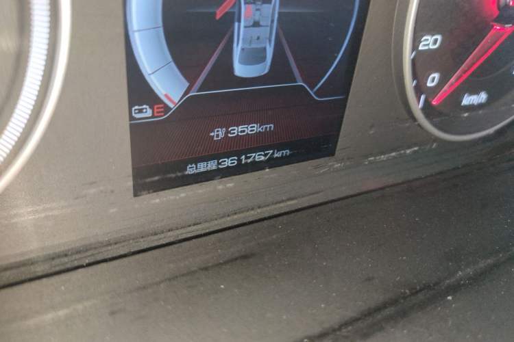 Used BYD Qin New Energy 2021 Standard Edition Odometer Close Up