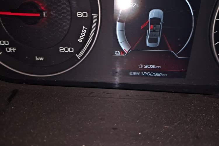 Used BYD Qin New Energy 2021 Travel Edition Odometer Close Up