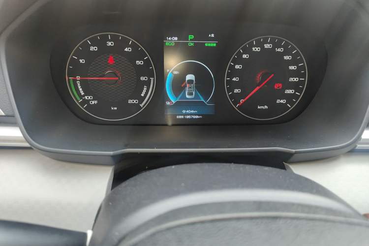 Used BYD Qin New Energy 2021 Standard Edition Odometer Close Up