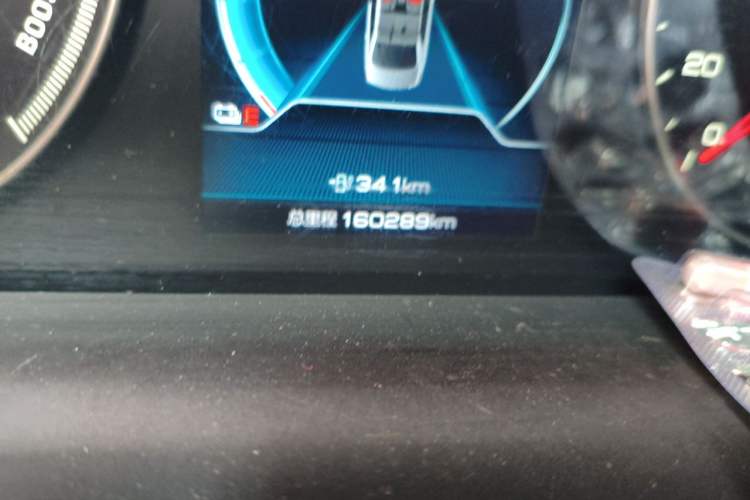 Used BYD Qin New Energy 2021 Travel Edition Odometer Close Up